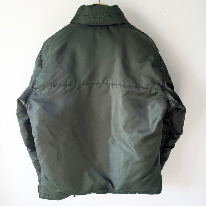 Gucci By Tom Ford FW1998 Cold Olive Double Zip Down Puffer Jacket