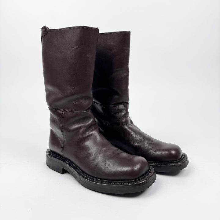 Prada FW1999 Brown Leather Riding Boots