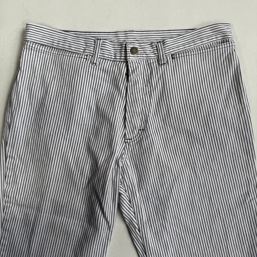 SS1999 Martin Margiela White Striped Cotton Pants