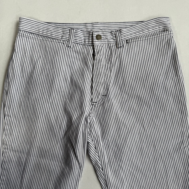 SS1999 Martin Margiela White Striped Cotton Pants