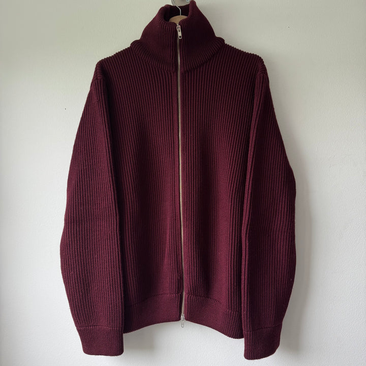 AW2002 Martin Margiela Wool Zip-Up Drivers/Truckers Knit
