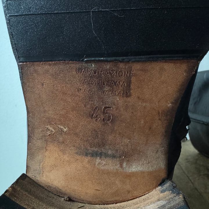 AW2003 Martin Margiela Square Toe Leather Boots