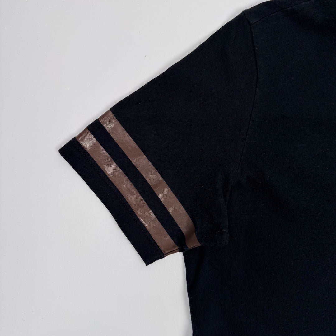 Helmut Lang 1996 Black Logo Print Backstage Press T-Shirt