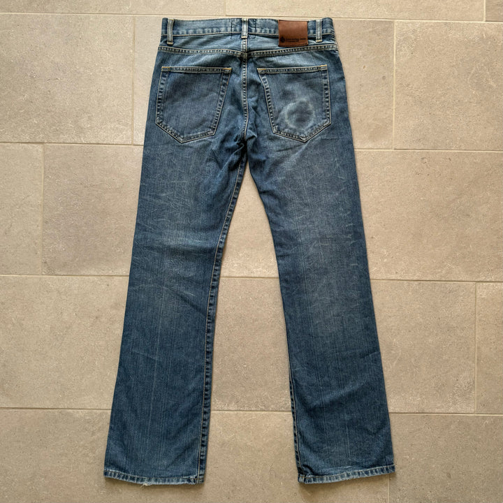 Acne Studios 2000´s Washed Blue Boot-Cut Denim