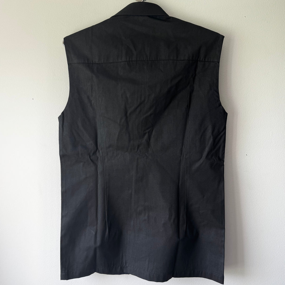 SS2003 Martin Margiela Artisanal Black Painted Officer Vest