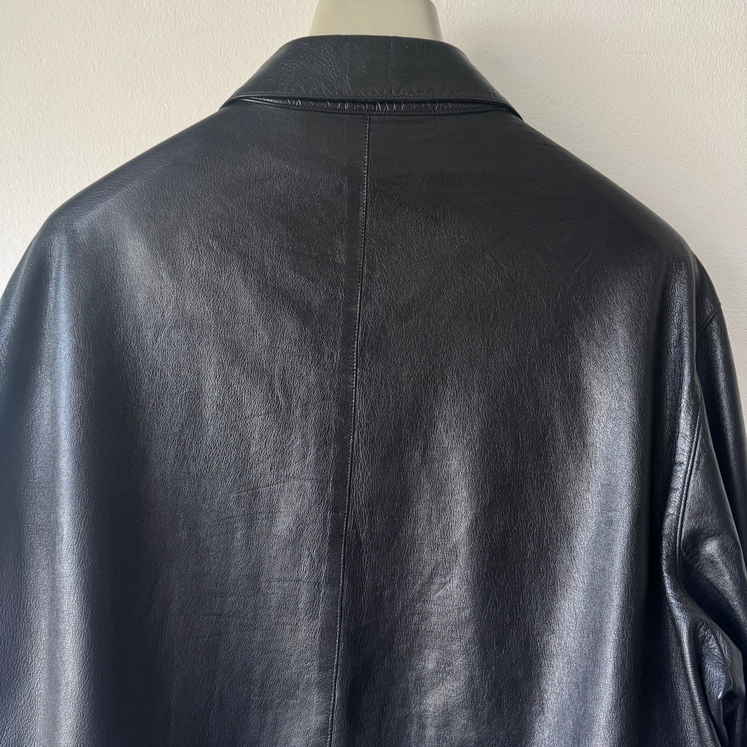 Prada SS2000 Cropped Nappa Leather Blouson Jacket