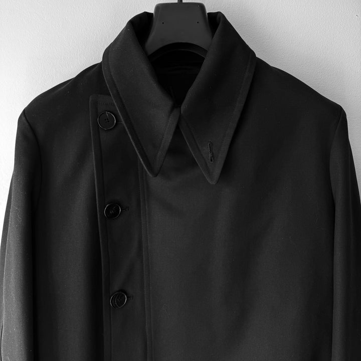 Yves Saint Laurent Rive Gauche By Tom Ford FW2003 Black Cotton Biker Jacket