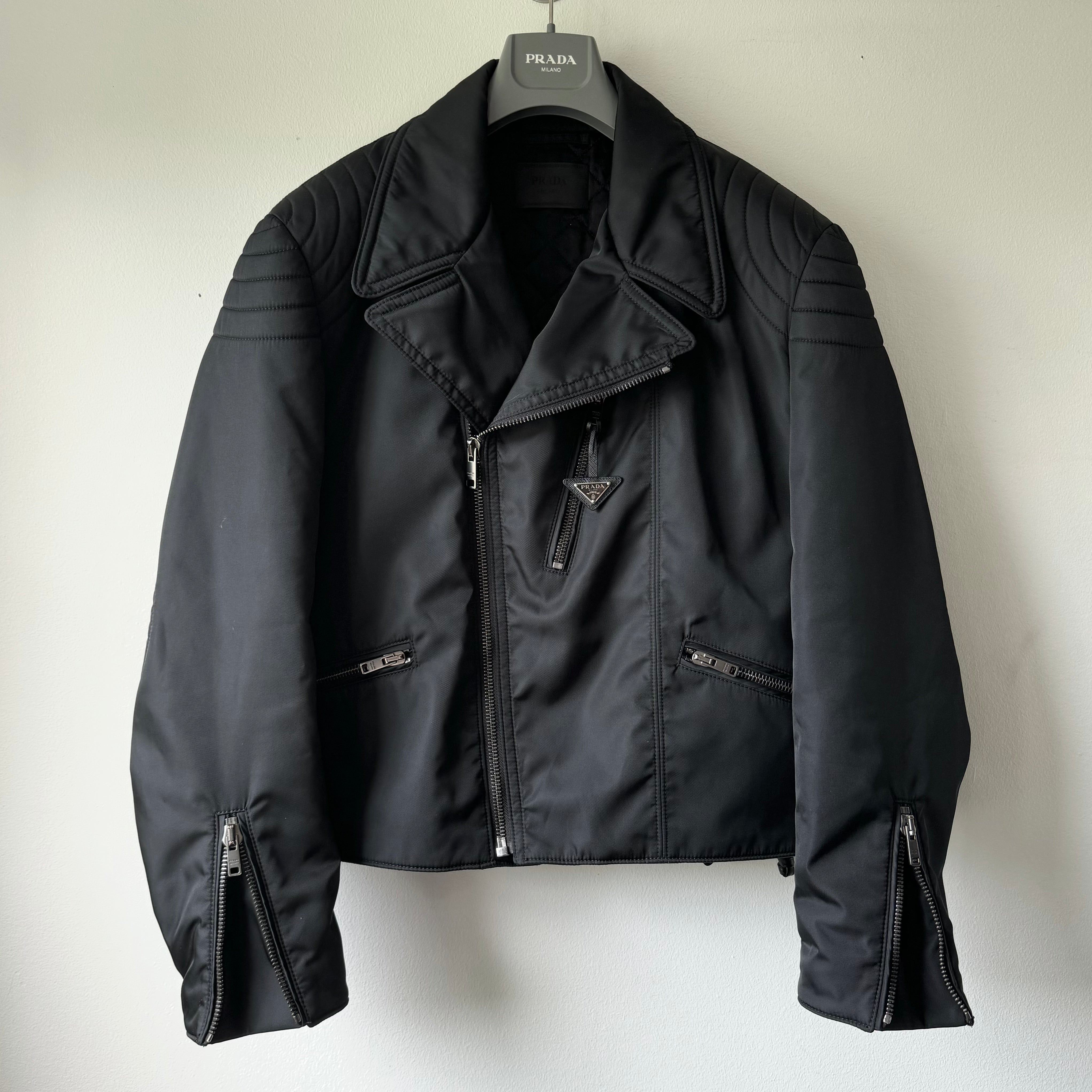 1/1 Custom-Made SS22 Prada Re-Nylon Biker Jacket – Recollected Sweden