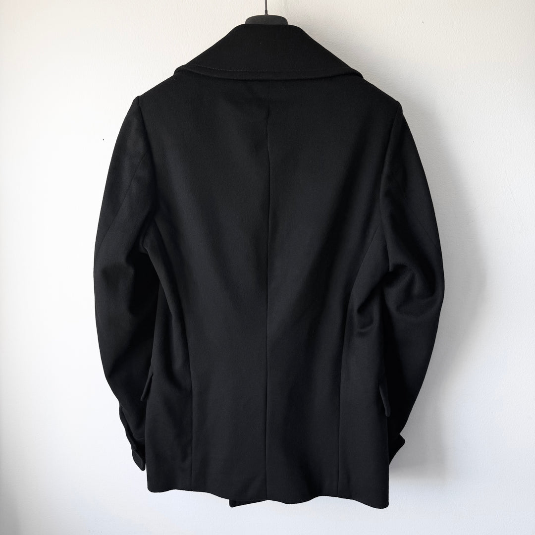 Gucci By Tom Ford FW2003 Black Double Breasted Wool Peacoat