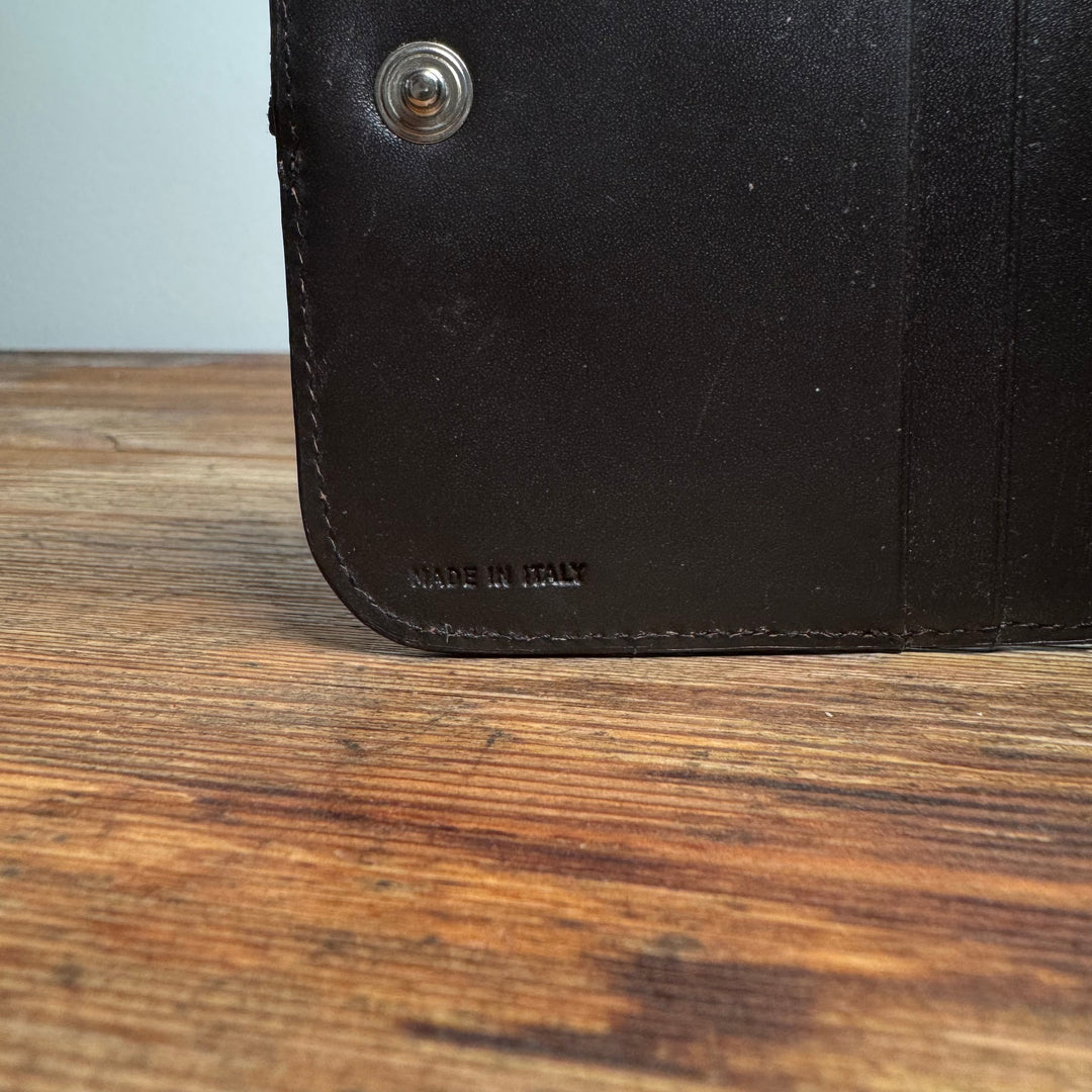 Helmut Lang 2000’s Snake Skin Leather Zip-Up Wallet