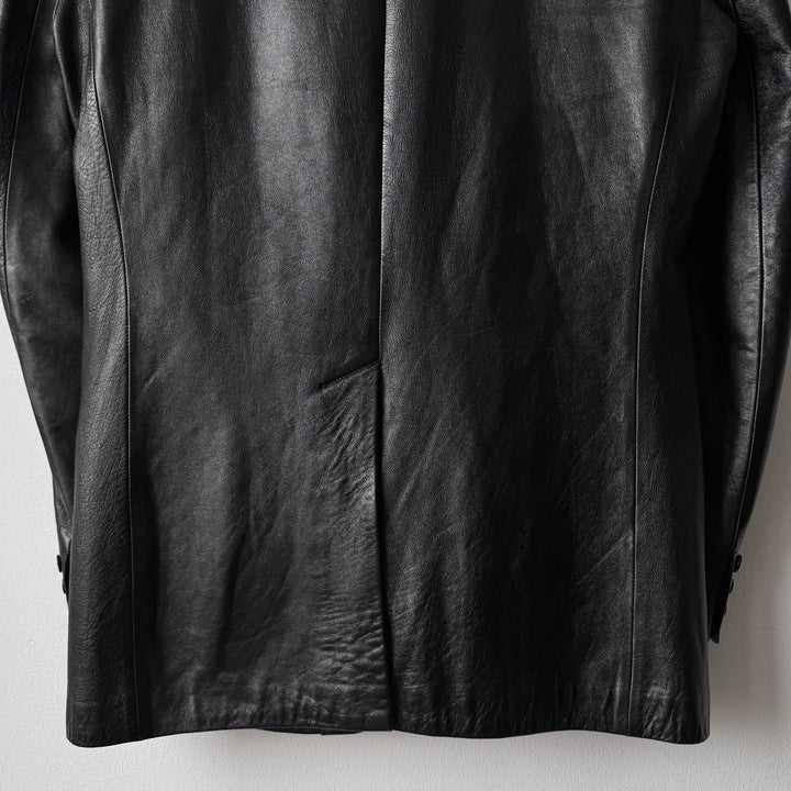 Helmut Lang 1990’s Black Lamb Leather Blazer Jacket
