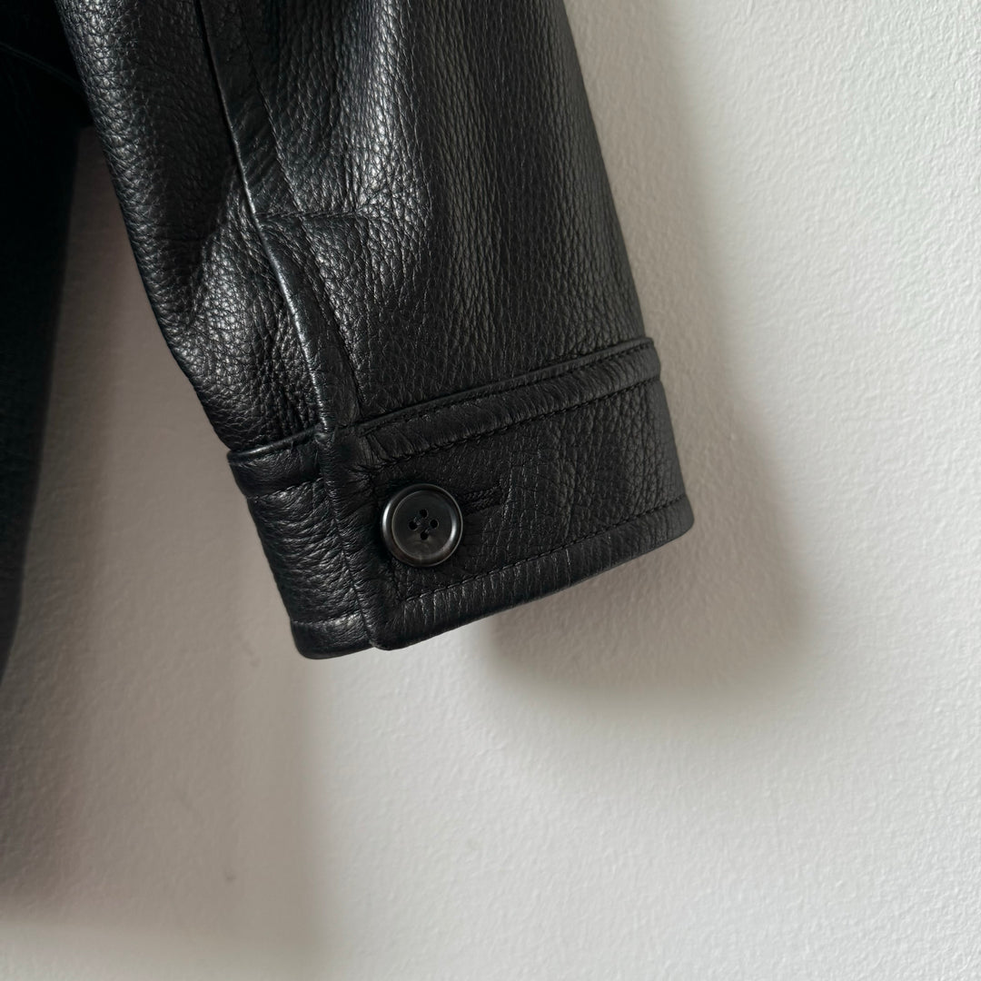 Prada 2000's Mainline Deer Leather Overcoat