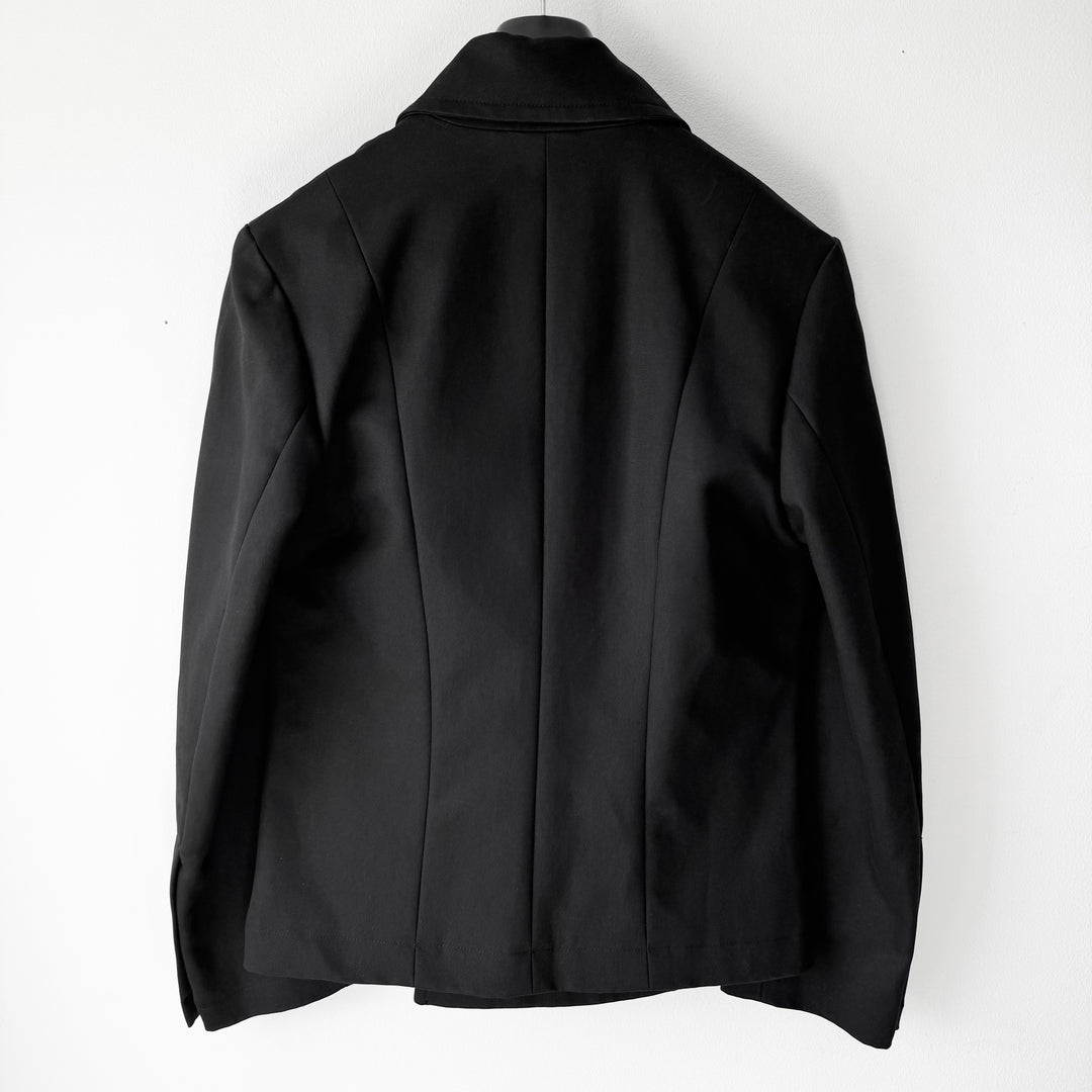 Yves Saint Laurent Rive Gauche By Tom Ford FW2003 Black Cotton Biker Jacket