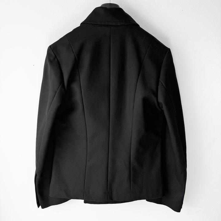 Yves Saint Laurent Rive Gauche By Tom Ford FW2003 Black Cotton Biker Jacket