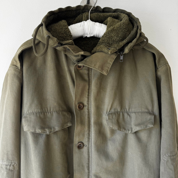 AW2008 Martin Margiela Army Green Fleece Lined Military Parka