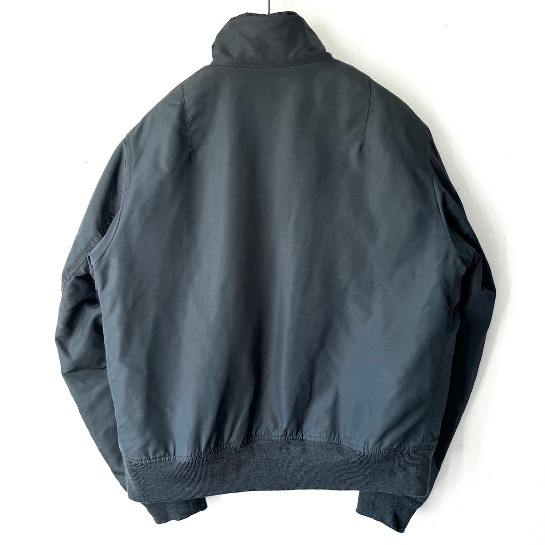 Helmut Lang AW1998 Gray Polyamide MA-1 Flight Bomber Jacket
