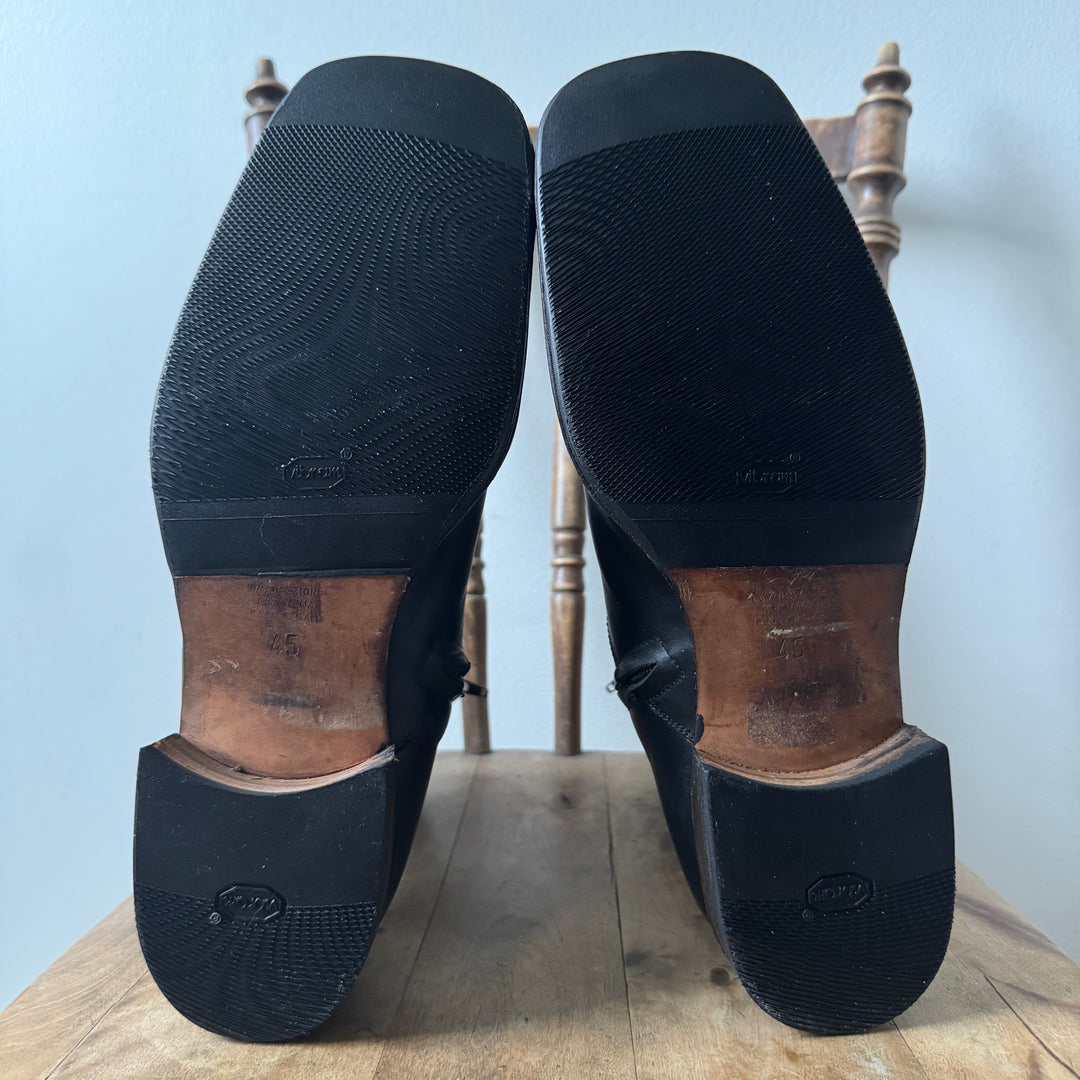 AW2003 Martin Margiela Square Toe Leather Boots