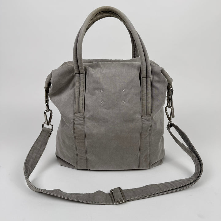 Martin Margiela 2010 Gray Cotton Canvas Crossbody Sailor Bag