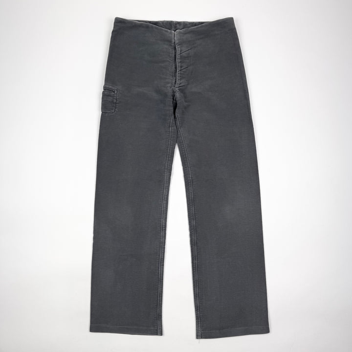 AW2005 Martin Margiela Gray Heavy Moleskin McQueen Pants