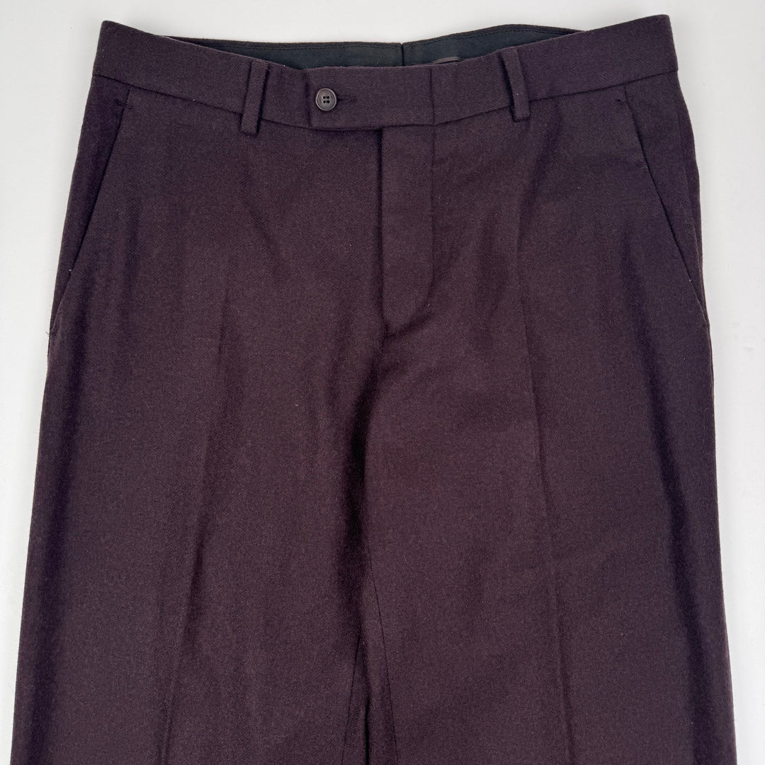 Gucci By Tom Ford 1990’s Brown Wool Flared Relaxed Suit Trousers/Pants