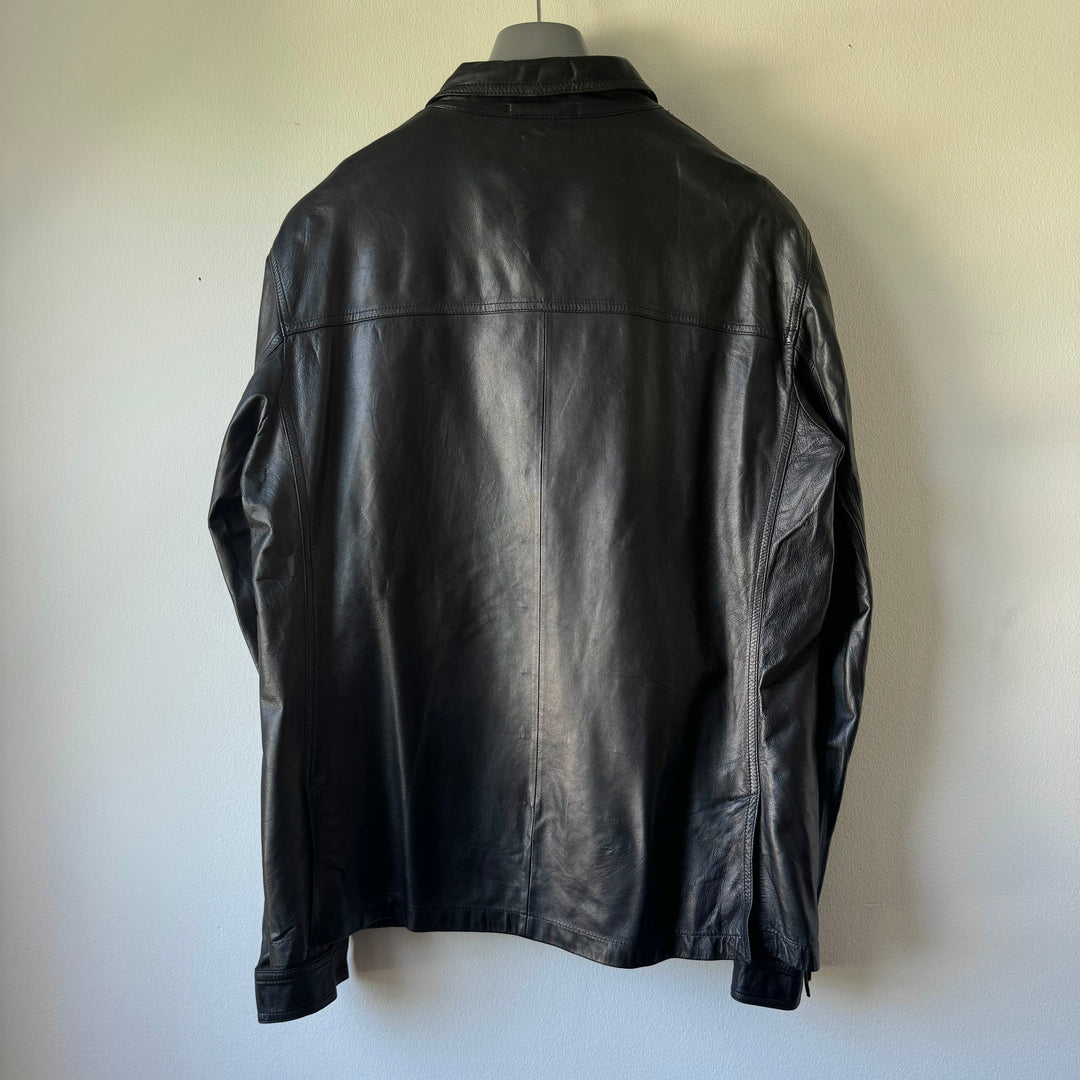 Prada Mainline Unlined Leather Blouson Jacket