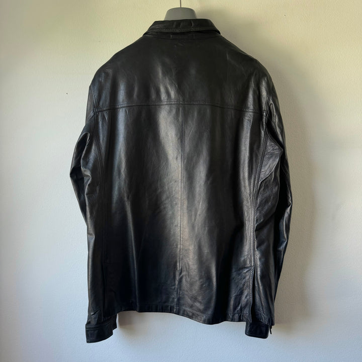 Prada Mainline Unlined Leather Blouson Jacket