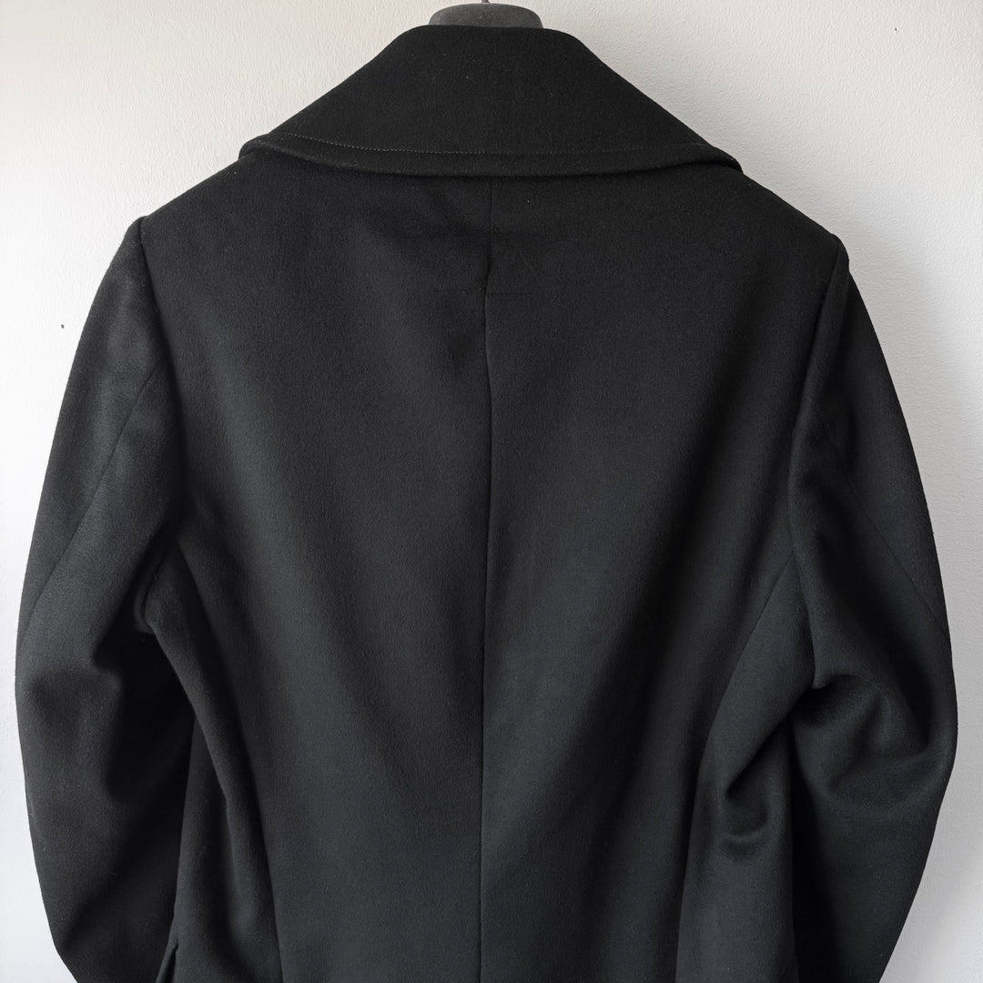 Gucci By Tom Ford FW2003 Black Double Breasted Wool Peacoat
