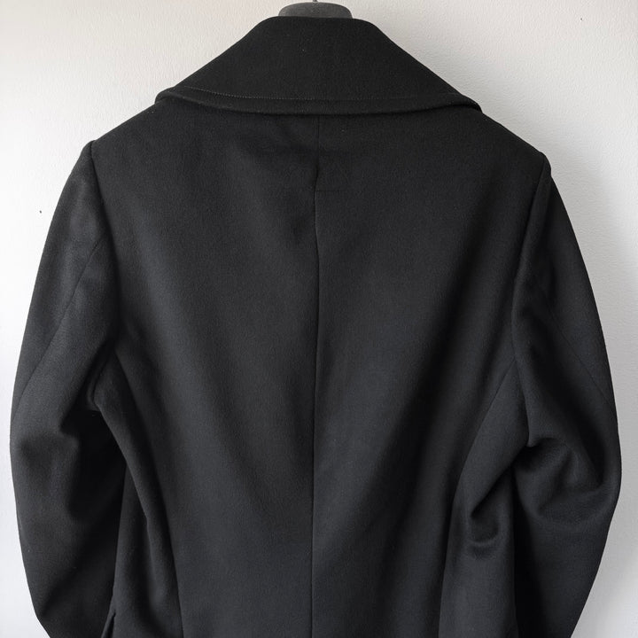 Gucci By Tom Ford FW2003 Black Double Breasted Wool Peacoat