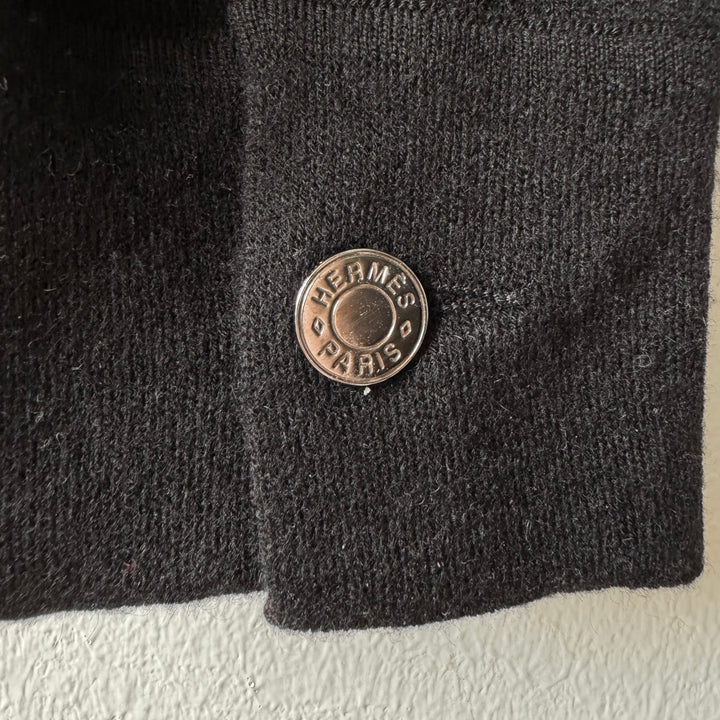 Hermes Cashmere/Silk Long Sleeve Polo Knit