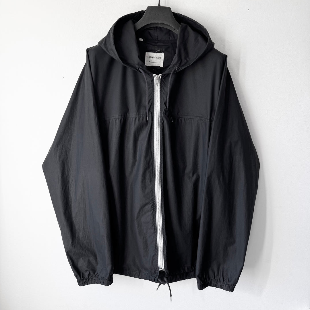 Helmut Lang SS1999 Black Cotton/Polyamide Packable Parachute Anorak