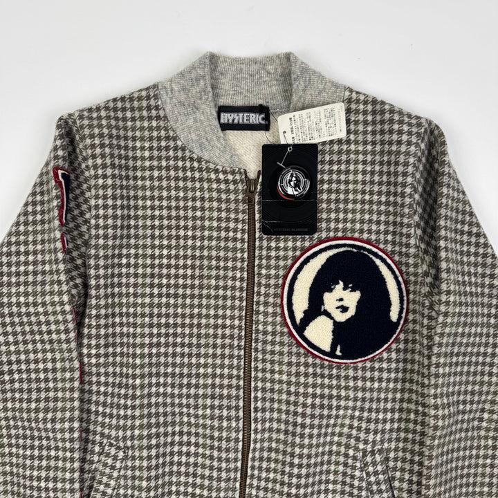 Hysteric Glamour Checkered Bomber Sweatshirt