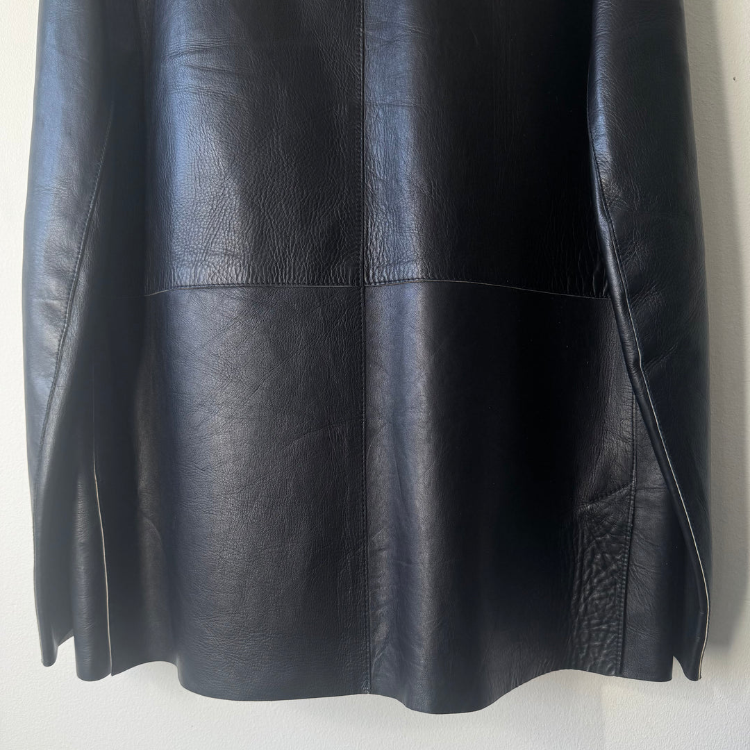 Prada 90’s Button Up Leather Jacket