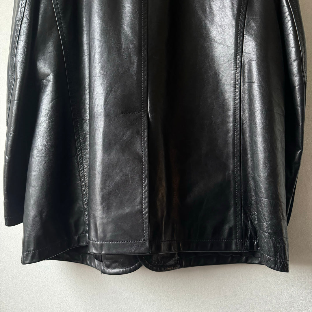 Prada FW1998 Mainline Leather Blazer Jacket