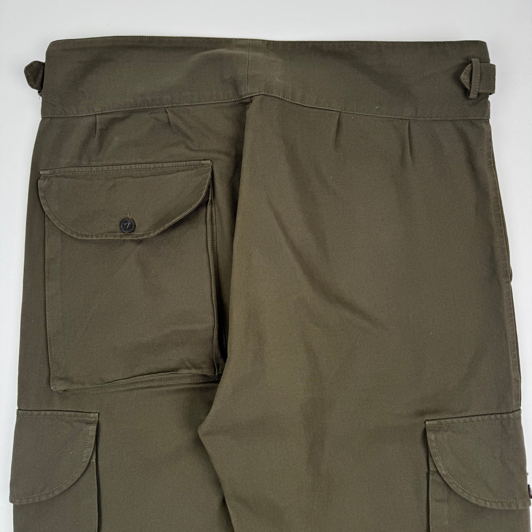 Gucci By Tom Ford SS2003 Olive Green Relaxed Military Cargo Pants