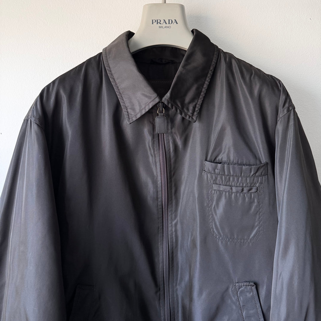 Prada FW1996 Brown Insulated Nylon Blouson Jacket