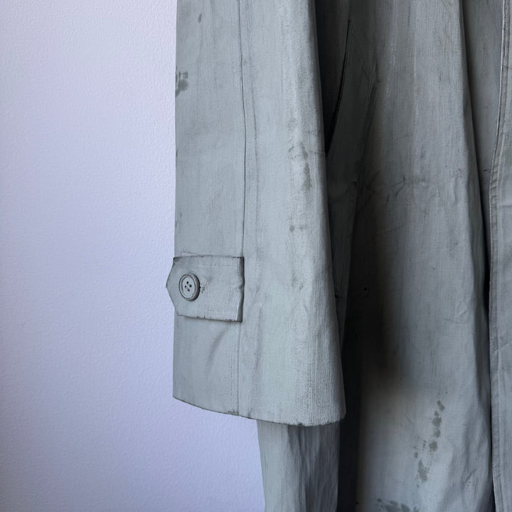 AW2002 Martin Margiela Artisanal Green Painted Trench Coat