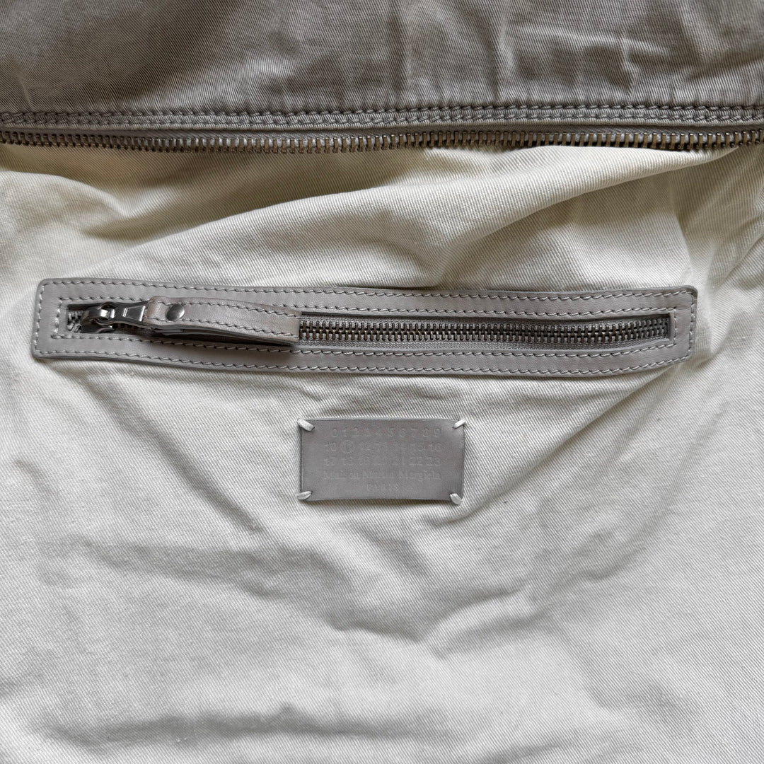 Martin Margiela 2010 Gray Cotton Canvas Crossbody Sailor Bag