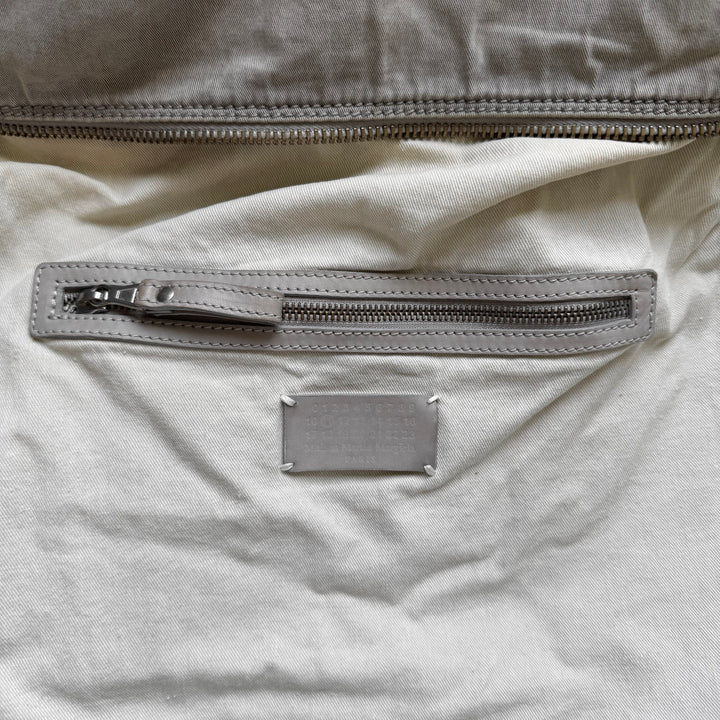 Martin Margiela 2010 Gray Cotton Canvas Crossbody Sailor Bag