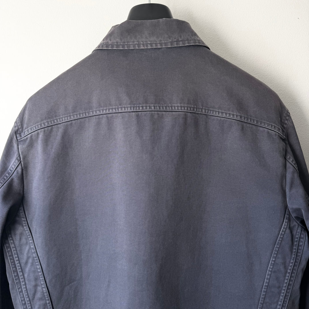 Jil Sander 2000's Gray/Blue Sun Faded Cotton Work Jacket
