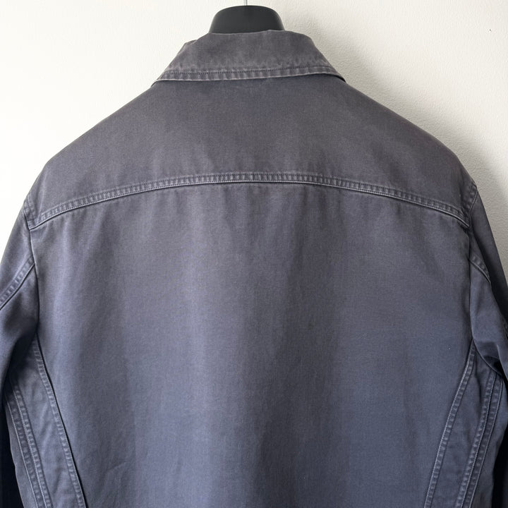 Jil Sander 2000's Gray/Blue Sun Faded Cotton Work Jacket