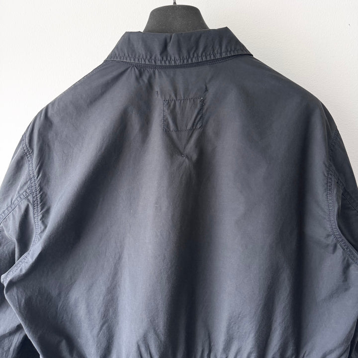 Helmut Lang 1999 Dark Navy 1 Pocket Parachute Zip Blouson Jacket