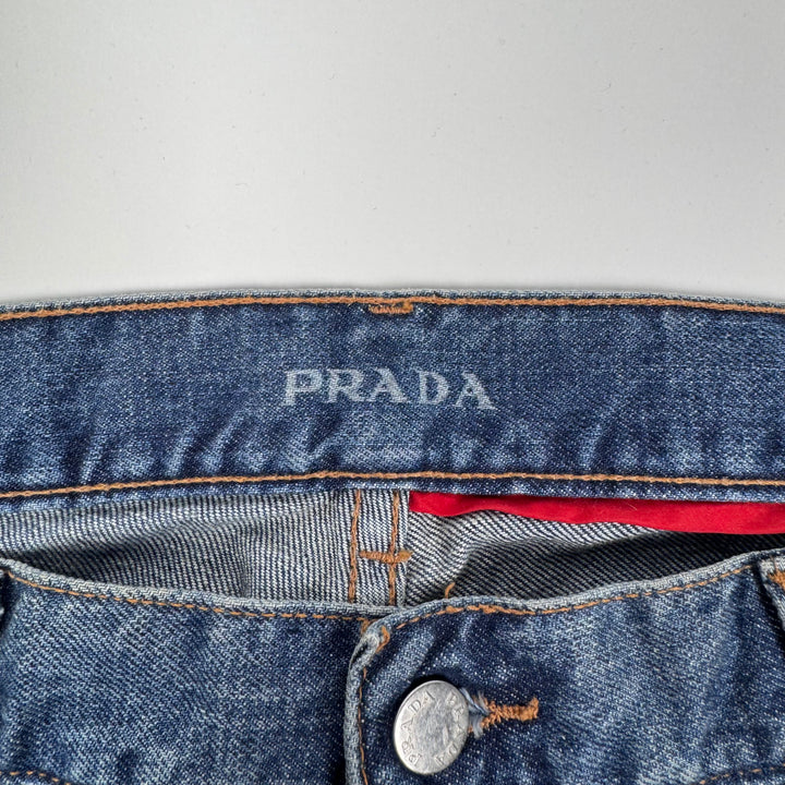 Prada 2006 Blue Washed ”Regular Fit” Bootcut Jeans