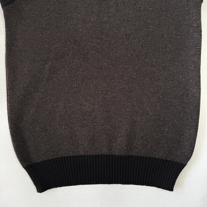 AW2000 Martin Margiela Brown Knitted Wool Vest