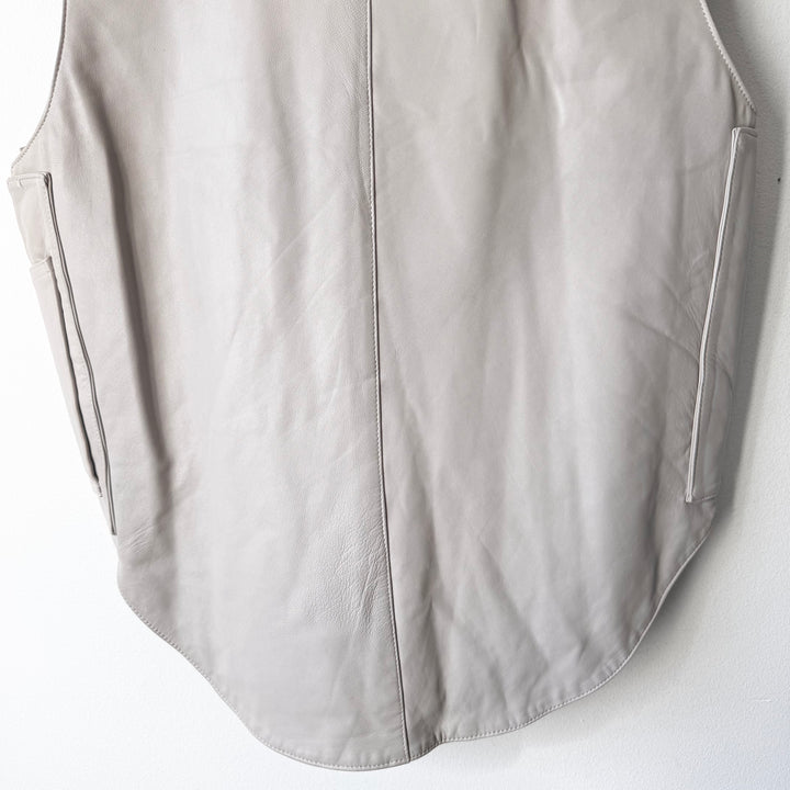 Helmut Lang SS1998 White Leather Bulletproof Tactical Vest