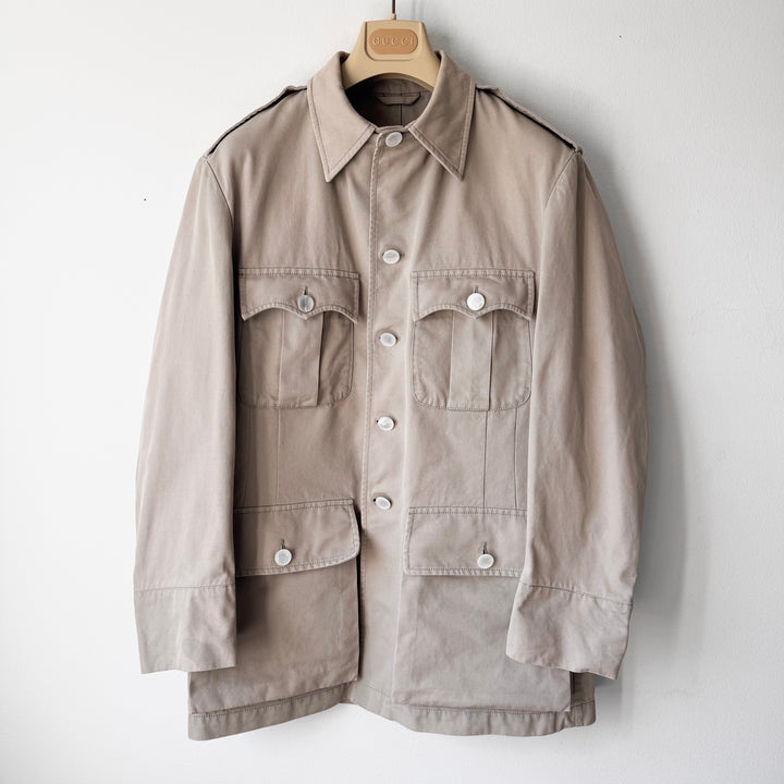 Gucci By Tom Ford SS2003 Beige Cotton Safari Jacket