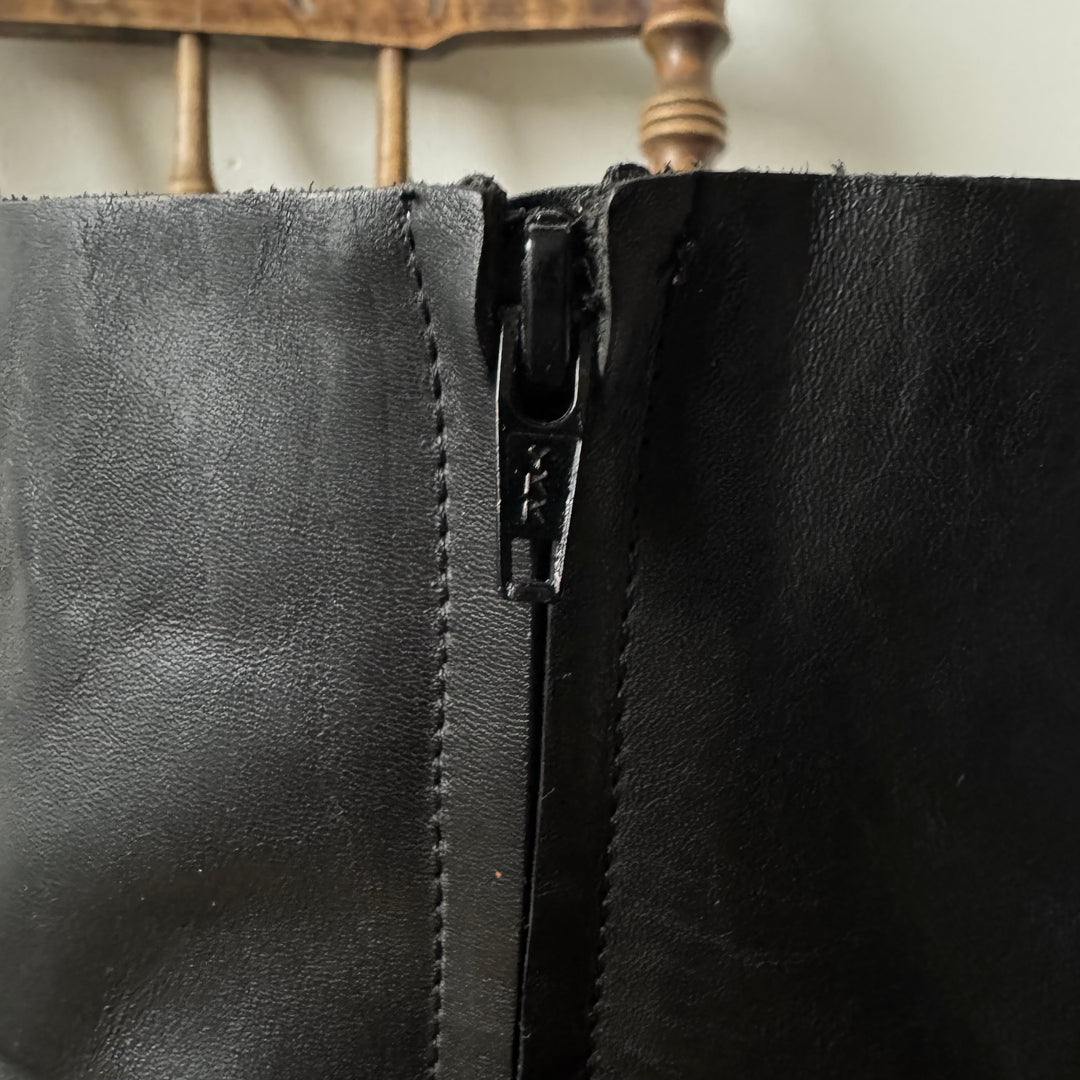 AW2003 Martin Margiela Square Toe Leather Boots