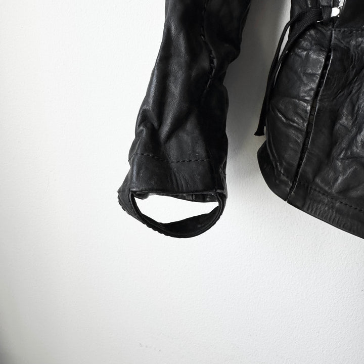 Boris Bidjan Saberi AW2014 Black Horse Leather J2-F251 Jacket