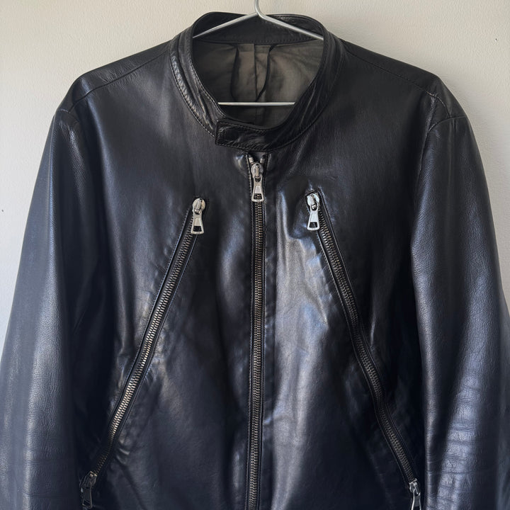 SS2001 Martin Margiela 5-Zip Leather Moto Café Racer Jacket