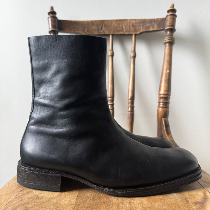 AW2003 Martin Margiela Square Toe Leather Boots