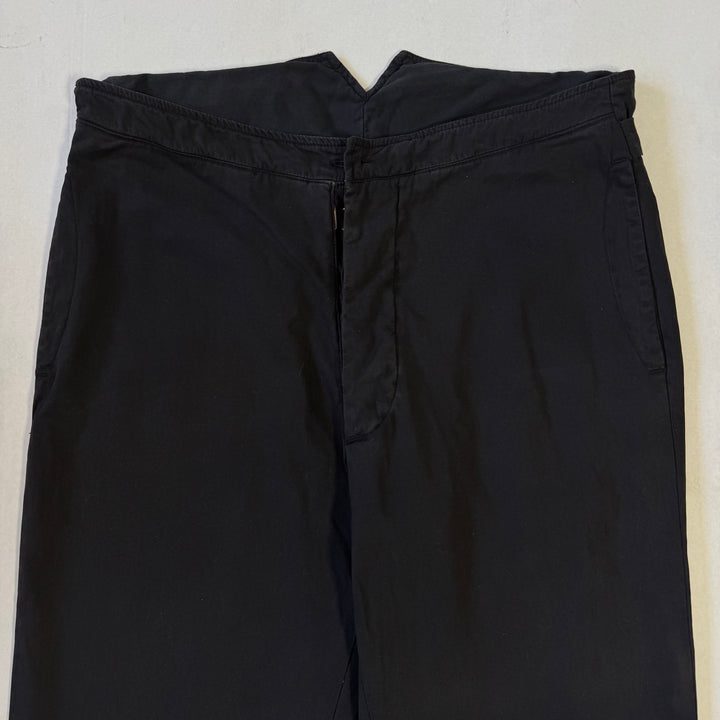 AW2004 Martin Margiela Dark Navy Buckle Adjustable Pants